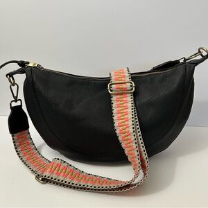 Anthropologie/Urban Originals - Luna SlouchyCrossbody Bag in Black Vegan Leather